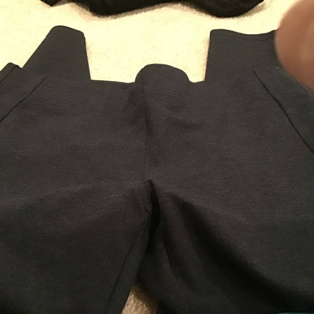 Loft petite large charcoal grey knit pants new with tags